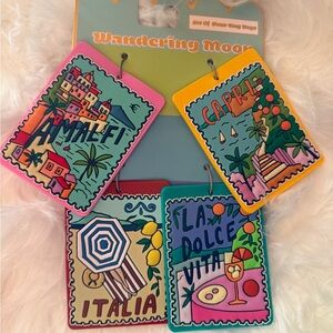 Colorful Wandering Moon Luggage Tags